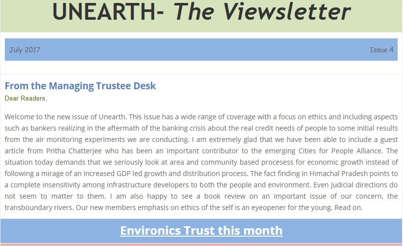 UNEARTH – The Viewsletter – Issue 4