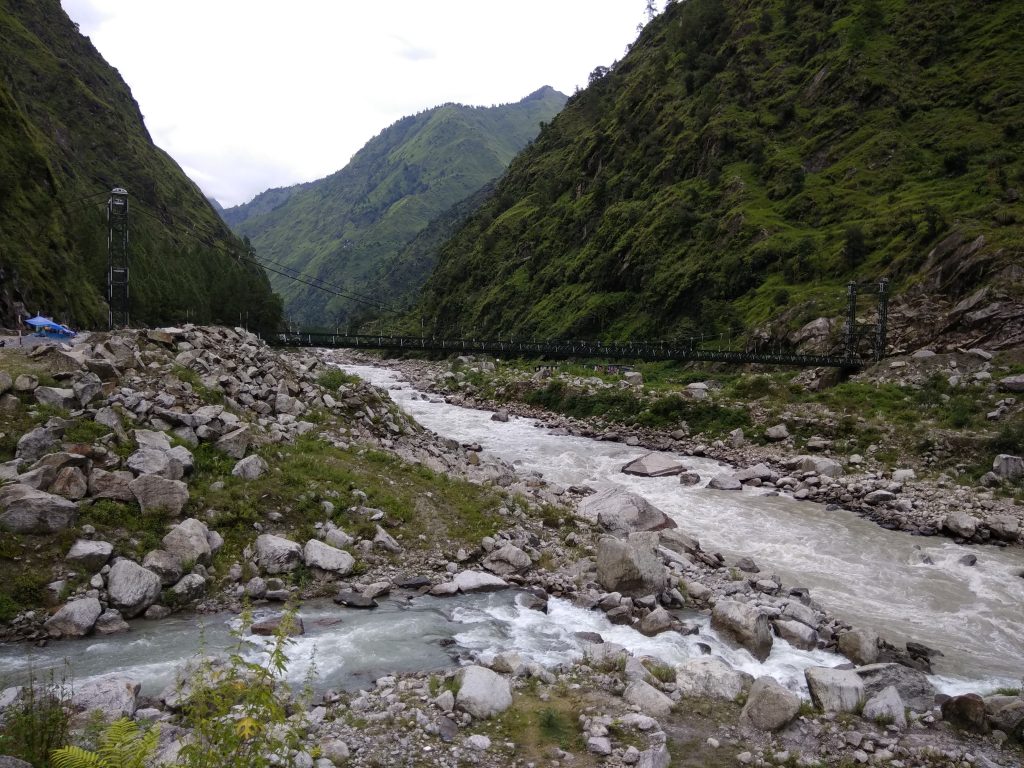 Dhauliganga Receiving a Smaller Stream