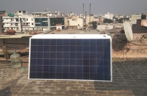 Solar panels ready for installation