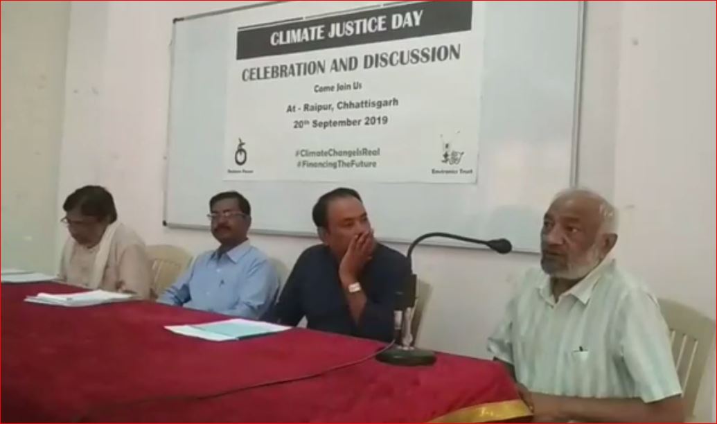 Celebrating Climate Justice Day 20 September 2019 at Raipur