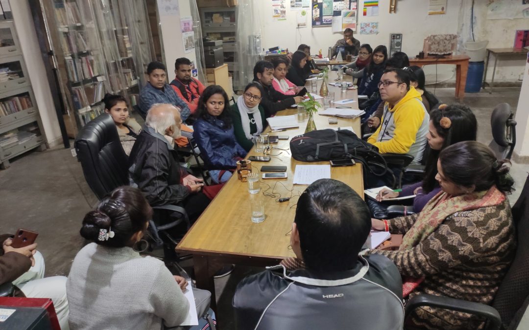 Interaction with students of MSW from IGNOU, January 2020