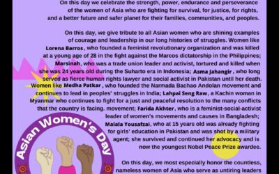 APMDD Statement on Asian Women’s Day 2021