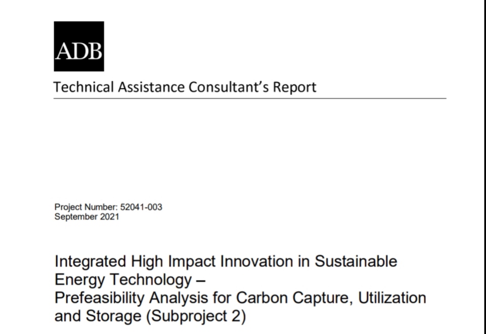Integrated High Impact Innovation in Sustainable  Energy Technology  Prefeasibility Analysis for Carbon Capture, Utilization  and Storage (Subproject 2)