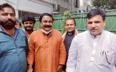 NHF’s meeting with MP Shri Sanjay Singh ji on hawkers rights and displacement in Delhi