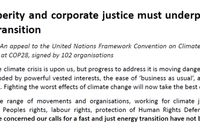 Shared prosperity and corporate justice must underpin a fast and just energy transition